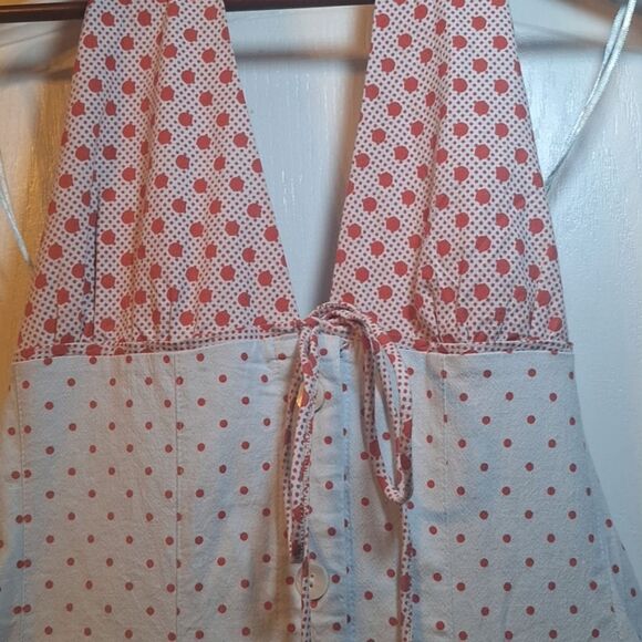 Free People Stelladonna Midi Dress Lt Blue Combo Size Large - Picture 11 of 17